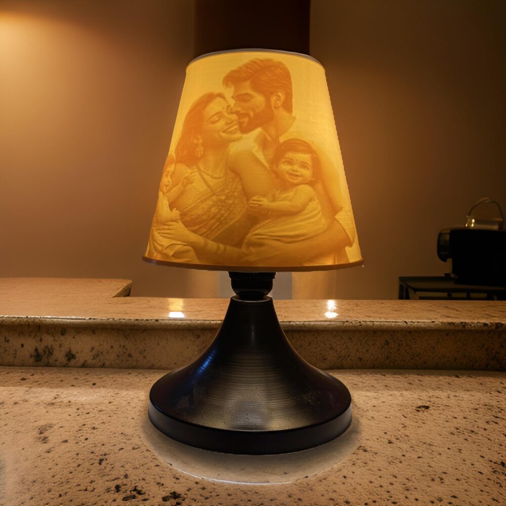 PHOTO ENGRAVED LITHOPHANE BED LAMP